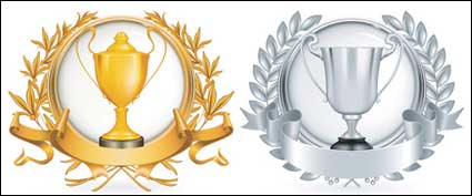 Yellow Gold trophy vector material