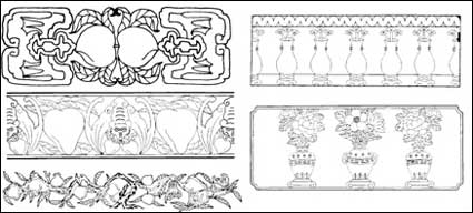 Chinese classical vector of the material 25
