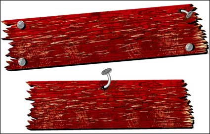 Nail template vector material