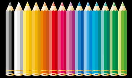 Color pencil Vector material