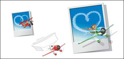 Teddy Bear aircraft vector material