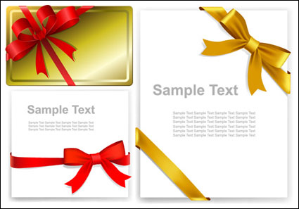 Attractive ribbon butterfly knot vector source material