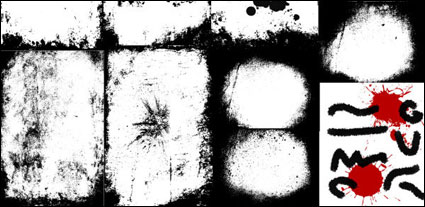 Graffiti & splash-ink background vector of material