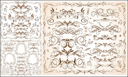 Vector delicate lace stripes