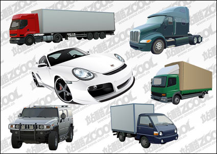 6 car vector material