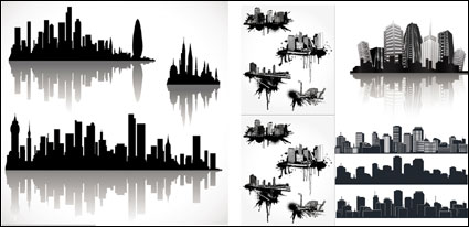 {silhouette of urban cool }Vector material