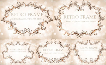 Vector ornate European-style lace