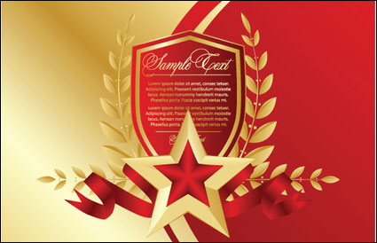 Red five-pointed star Bookmarks 03