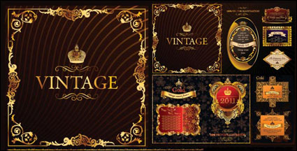 European gorgeous lace pattern Vector Shading