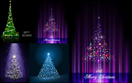 Flash Christmas tree vector