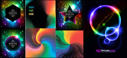 Halo brilliant color effects - Vector