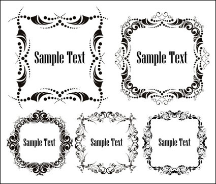 European-style lace Vector