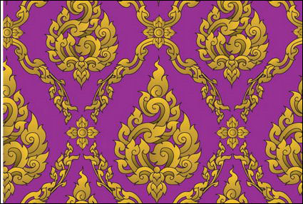 European classical ornate pattern vector material