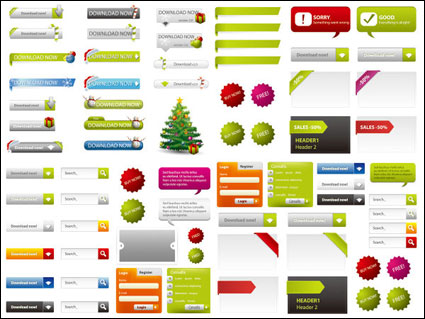 Web page design elements 02-- vector material