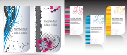 Beautiful pattern card template - vector material