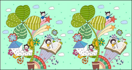 Korea cute vector material