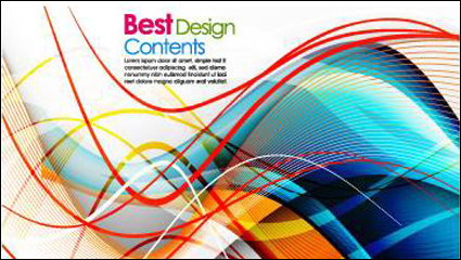 Colorful striped background Vector -3