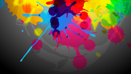 Paint splash background color 01 - Vector