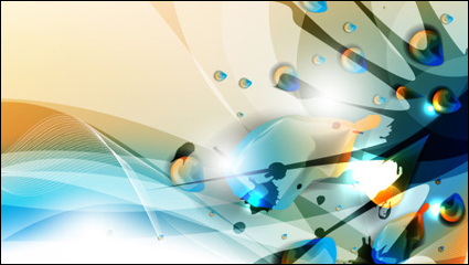 Colored paint splatter background 05-- vector material