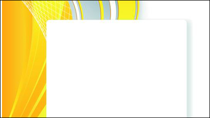 Bright yellow line text box vector -3