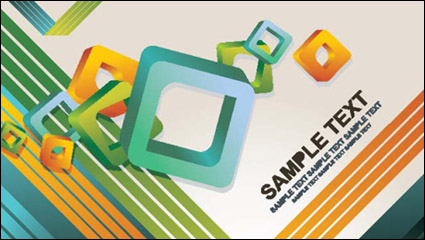 Fashion three-dimensional geometric background vector