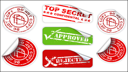 Fine grinding marks label 01 - vector