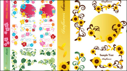Lovely lace vector material