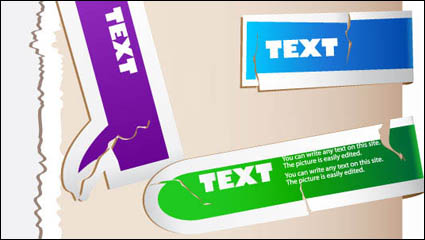 Fracture texture color labels 01 - Vector