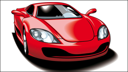 Fine sports car 05-- vector material