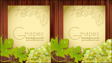 Cartoon grapes 04-- vector material
