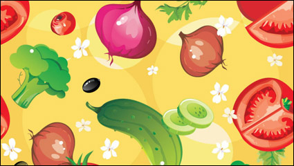 Cartoon vegetables 04 - vector