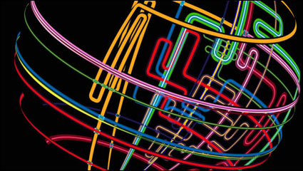 The commercial dynamic flow line 04 - vector material