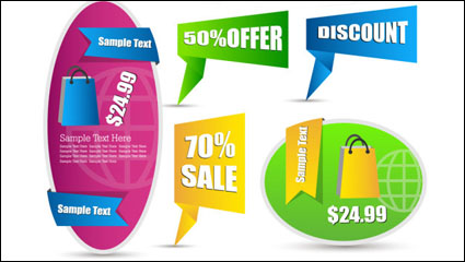 Fashion label 02 - vector material