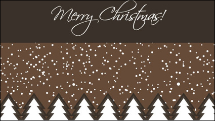 Cartoon Christmas background 04 - vector material