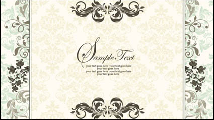 European pattern background 03 - vector material