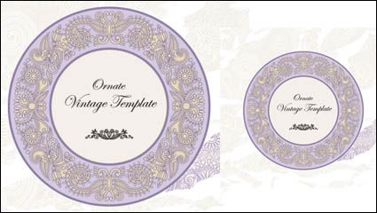 Classic label pattern 05 - vector material