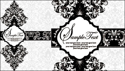 Classic retro border 01 - vector material