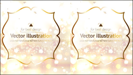 Gorgeous pattern background 01 - vector material