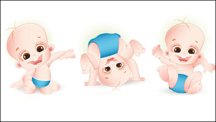 Cartoon baby - vector material