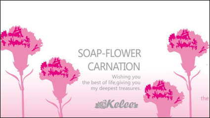 Carnation banner vector material