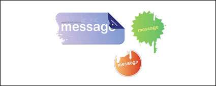 Incomplete shape vector style decorating material