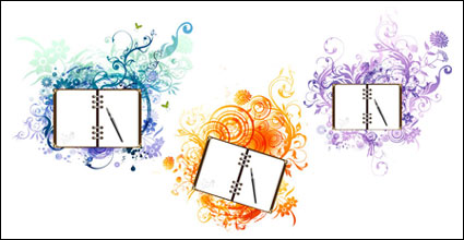 Notepad pattern vector material