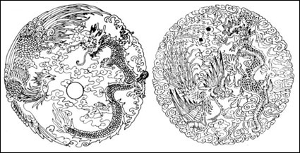 Phoenix pattern vector case -5