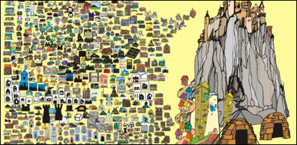 Cartoon House Vector material