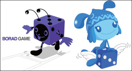 Dice elf vector material