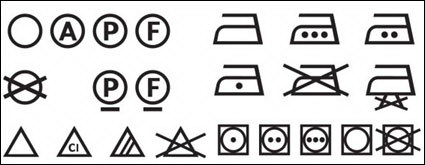 Washing logo icon vector material