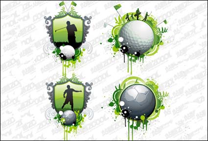 Golf and football vector