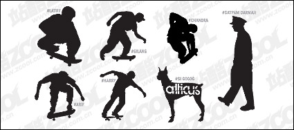 Several action figures in Pictures vector material