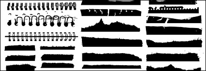 Go Media produced vector material - all kinds of paper silhouettes