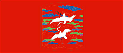 Classical Chinese auspicious crane map